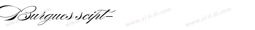 Burgues scipt字体转换